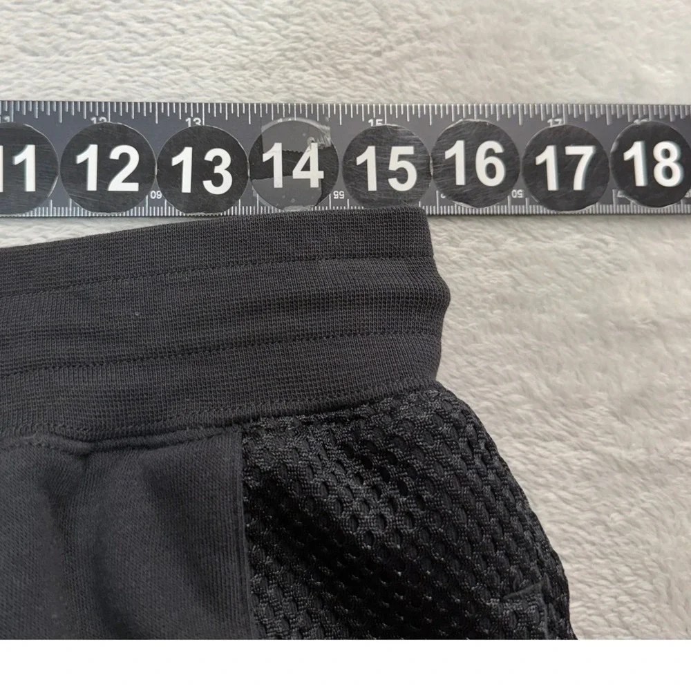 Nike Joggers Womens Medium 30X28 Black Fleece Sportswear Icon Clash Mesh Pants